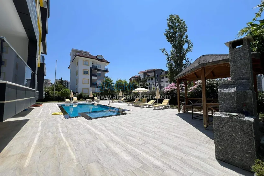 2+1 penthouse duplex in Avsallar with furniture in a modern complex 6 