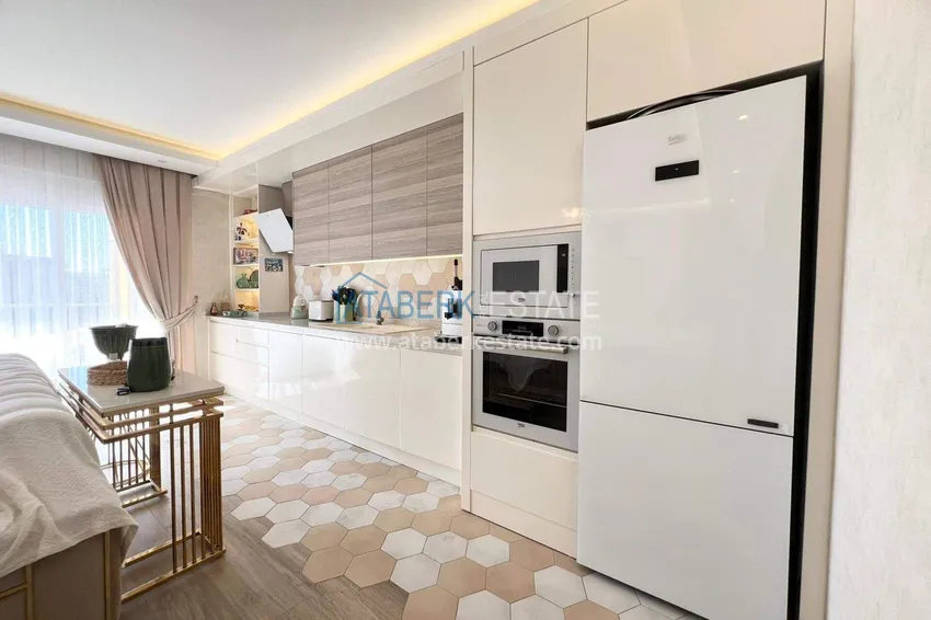 Purchase  2+1 penthouse duplex in Avsallar with furniture in a modern complex 9 