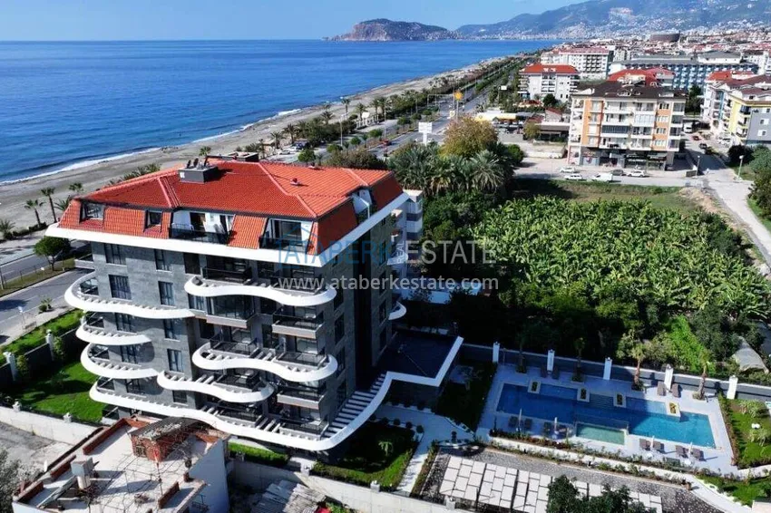 Furnished 1+1 apartment with sea view - first line, Kestel, Alanya 5 