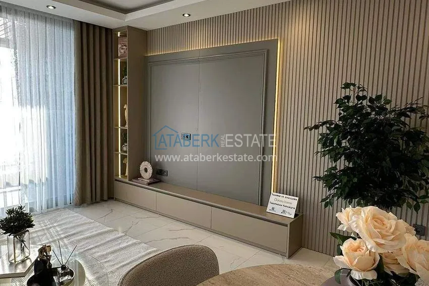 Purchase  Furnished 1+1 apartment with sea view - first line, Kestel, Alanya 3 