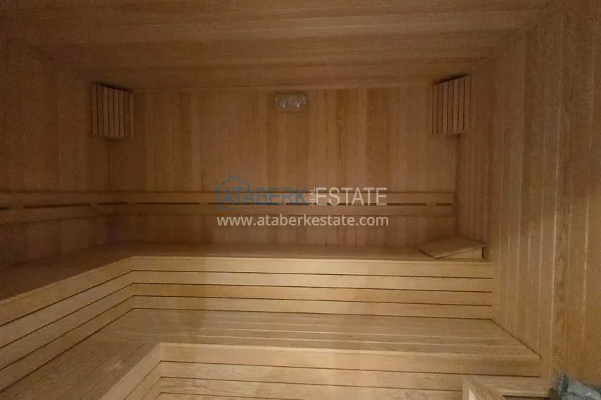 1+1 apartment overlooking the sea and the fortress on the beachfront in Kestel 40 