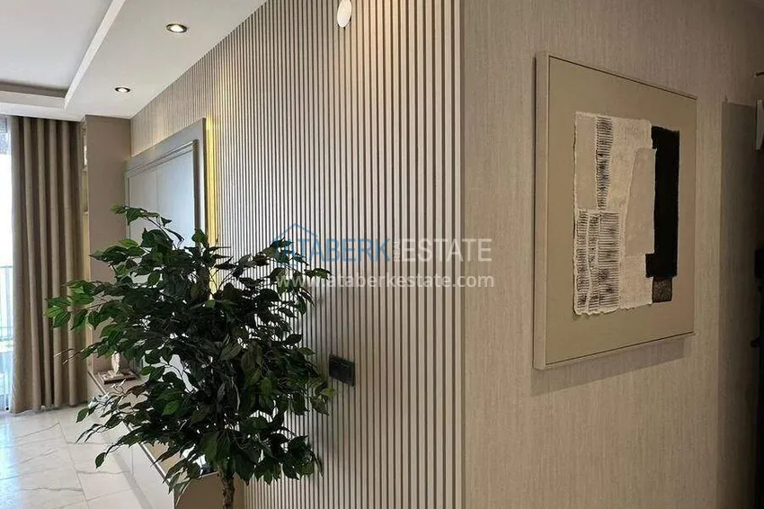 Purchase  Furnished 1+1 apartment with sea view - first line, Kestel, Alanya 6 