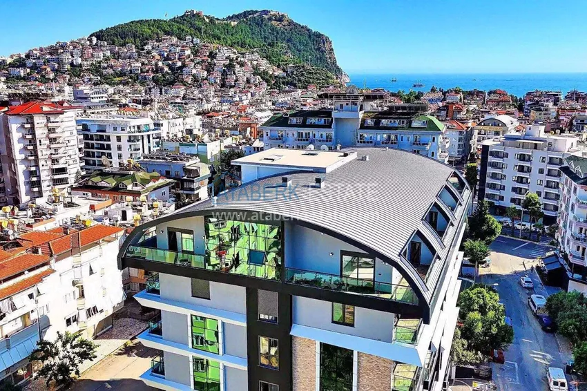 Real estate from the developer! Residential complex under construction in the center of Alanya, Cleopatra beach area 7 
