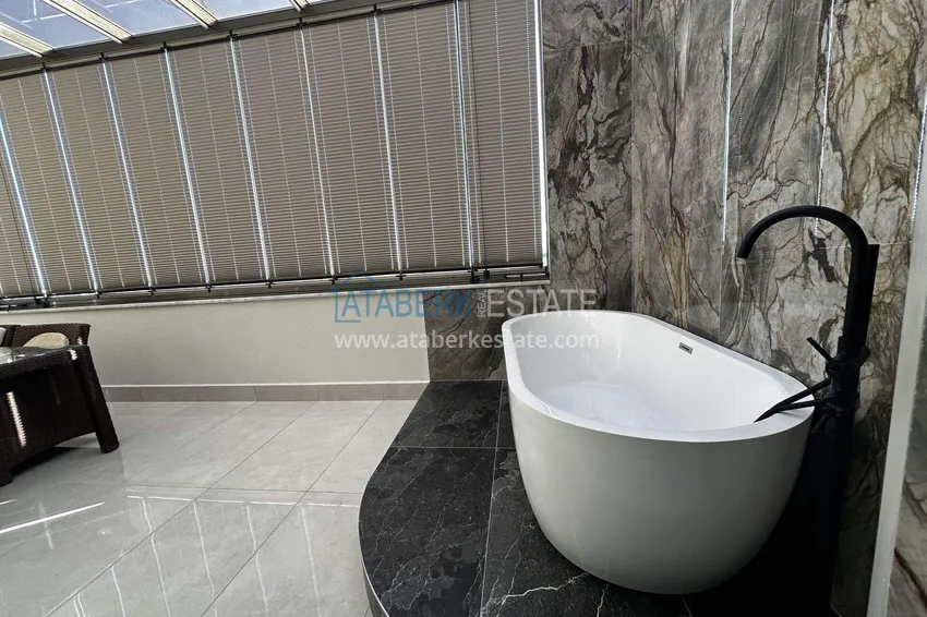 Purchase 2+1 penthouse duplex with sea view in the center of Mahmutlar - installments of up to 12 months are possible 22 