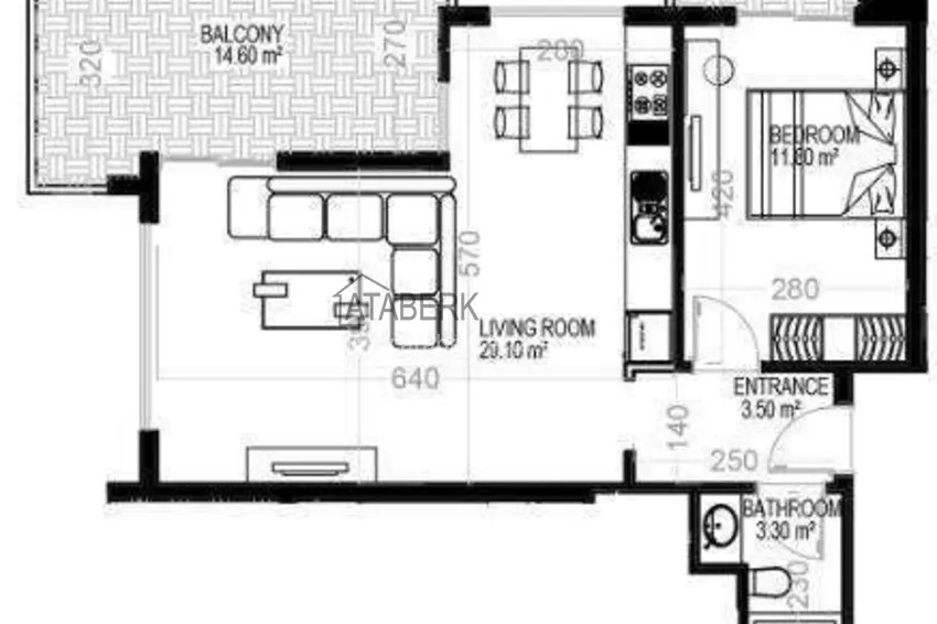 Buy cheap Apartment 1+1 81 m² in the center of Mahmutlar — furnished, installments up to 1 year 1 