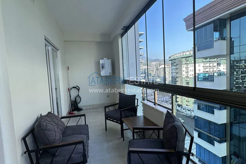 Purchase  1+1 apartment 70 m² in the center of Mahmutlar — furnished, glazed balcony, installments up to 1 year 14 
