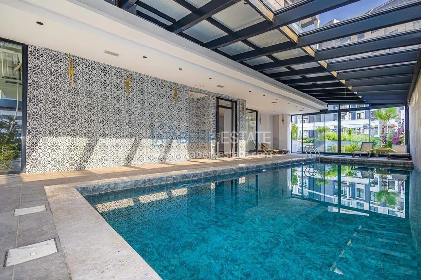 1+1 apartment in the center of Alanya - furnished and with sea views, installments are available  15 