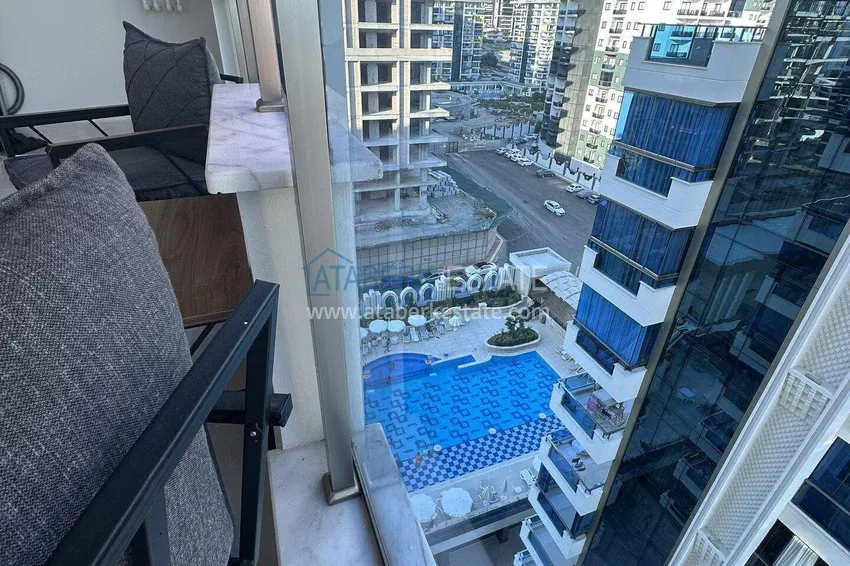 Purchase  1+1 apartment 70 m² in the center of Mahmutlar — furnished, glazed balcony, installments up to 1 year 16 