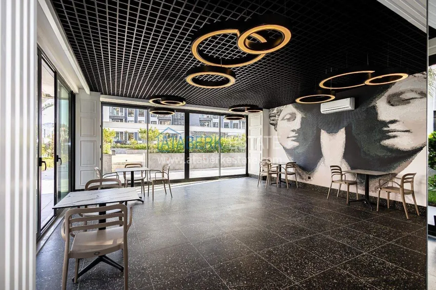 1+1 apartment in the center of Alanya - furnished and with sea views, installments are available  19 