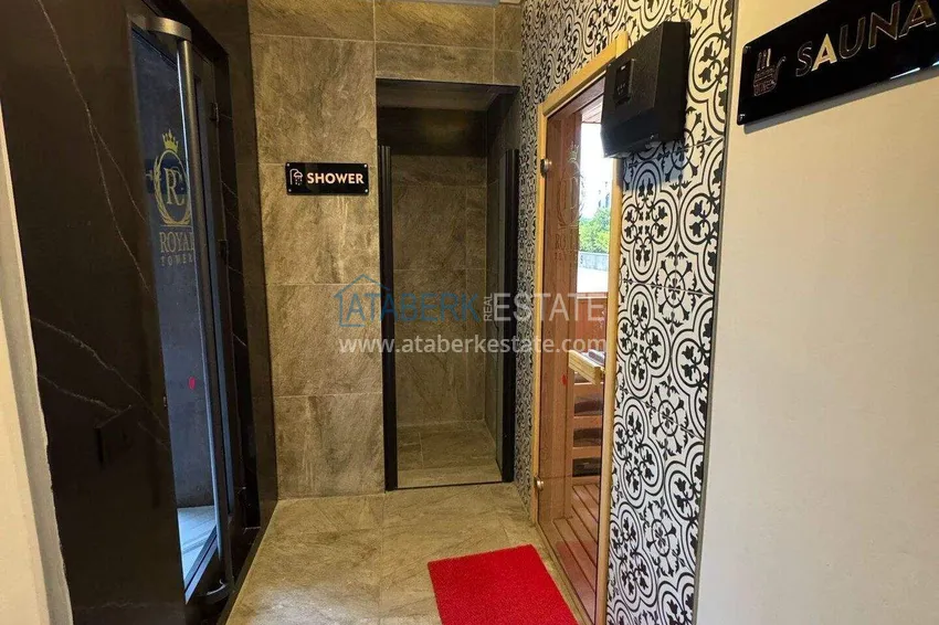 1+1 apartment in the center of Alanya - furnished and with sea views, installments are available  23 