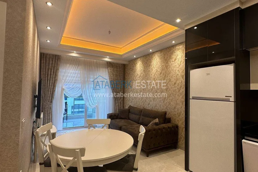 Purchase  1+1 apartment 70 m² in the center of Mahmutlar — furnished, glazed balcony, installments up to 1 year 6 