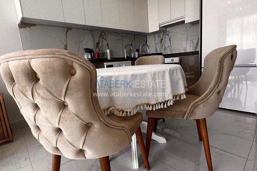 Purchase  1+1 apartment in the center of Alanya - furnished and with sea views, installments are available  8 