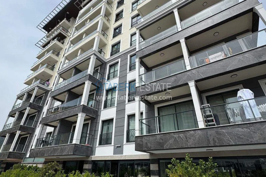 1+1 apartment in the center of Alanya - furnished and with sea views, installments are available  9 