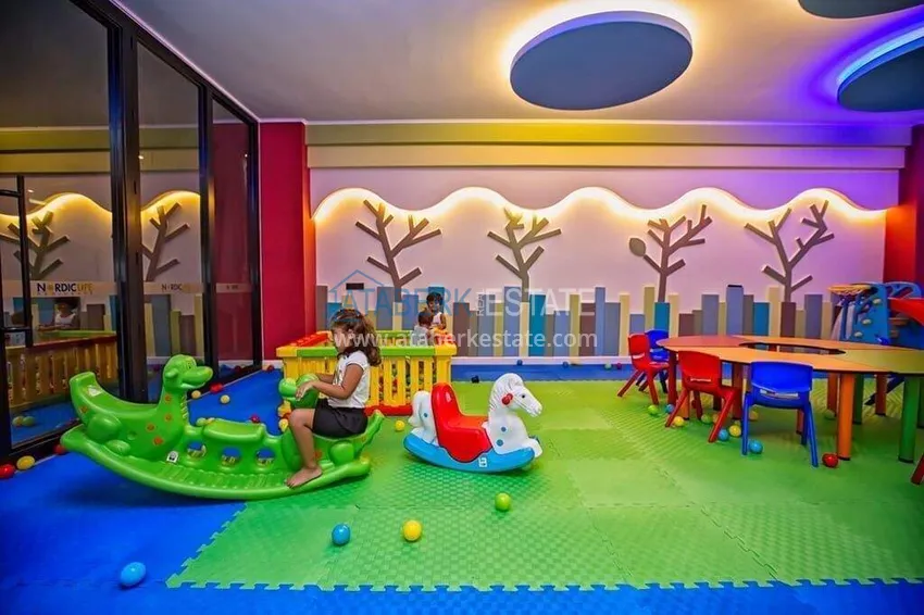 1+1 apartment with furniture and sea view in Tosmur, Alanya 19 