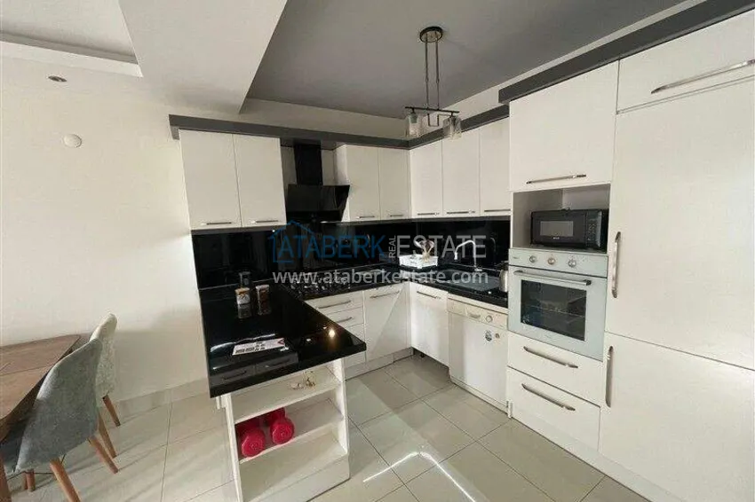Purchase 1+1 apartment with furniture and sea view in Tosmur, Alanya 3 