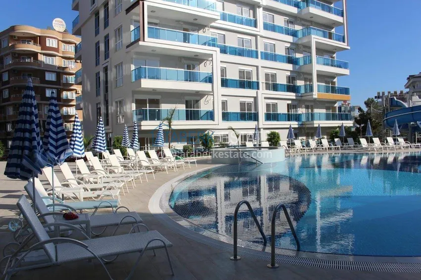 1+1 apartment with furniture and sea view in Tosmur, Alanya 8 