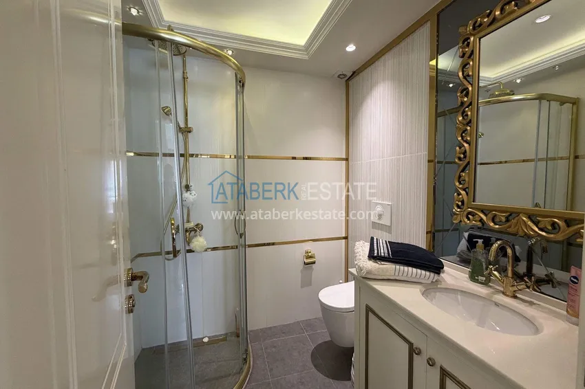 Purchase  Linear 3+1 apartment in Oba with furniture and views  16 