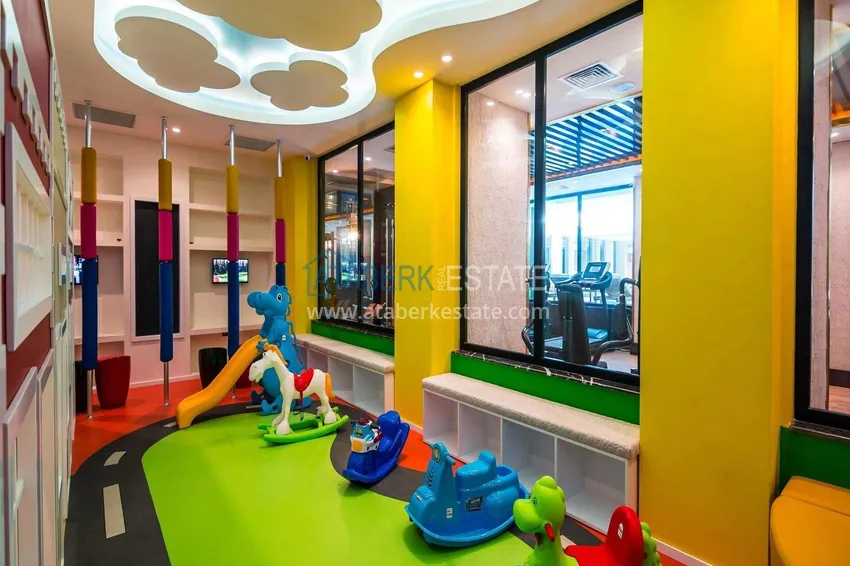 Linear 3+1 apartment in Oba with furniture and views  21 