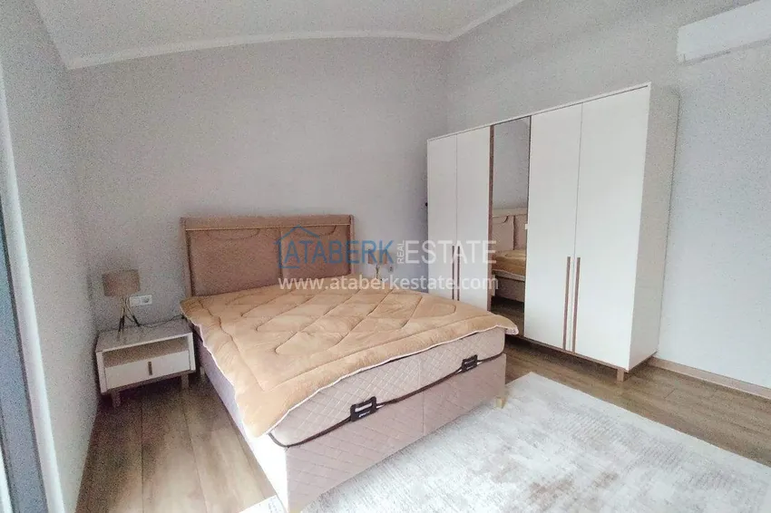 Purchase  2+1 furnished penthouse for rent in Oba — two levels, mountain view A9 11 