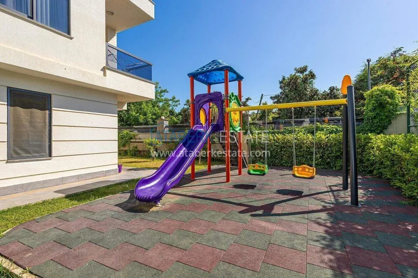 2+1 furnished penthouse for rent in Oba — two levels, mountain view A9 12 