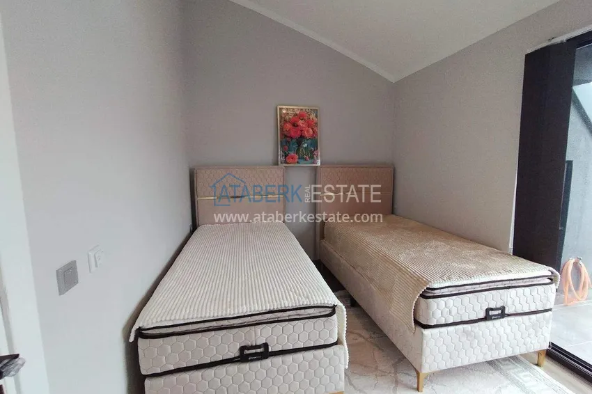 Purchase  2+1 furnished penthouse for rent in Oba — two levels, mountain view A9 12 