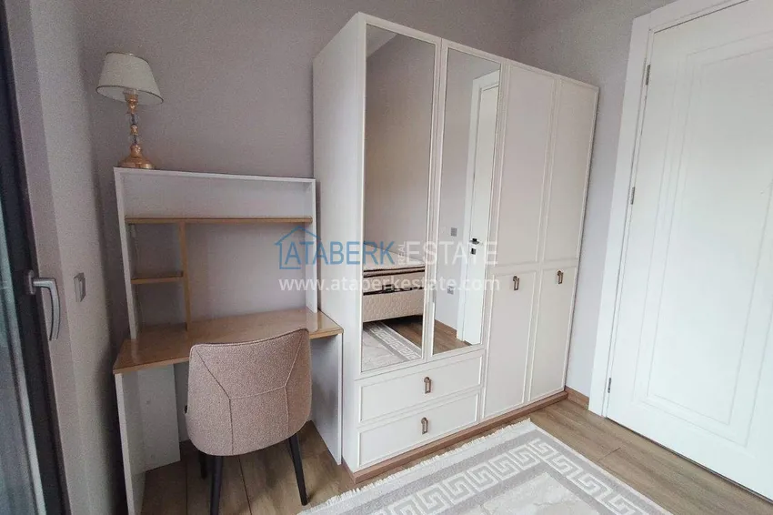 Purchase  2+1 furnished penthouse for rent in Oba — two levels, mountain view A9 15 