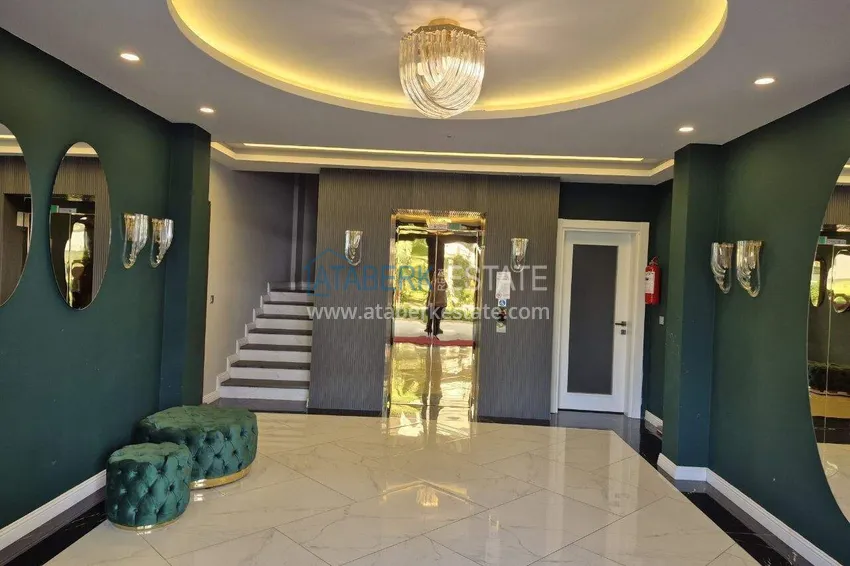 2+1 furnished penthouse for rent in Oba — two levels, mountain view A9 19 