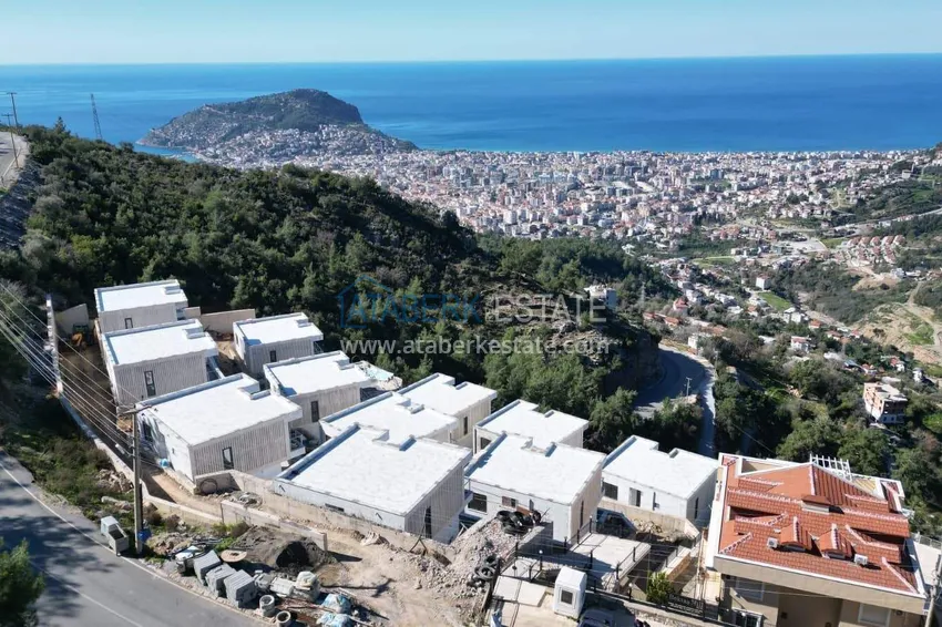 Luxury real estate for citizenship and residence permit in Alanya - 3+1 villa with private pool in a mountainous area in Bektash 1