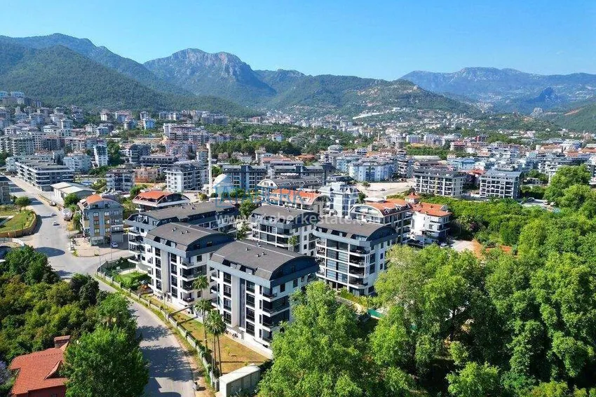 2+1 furnished penthouse for rent in Oba — two levels, mountain view A9 2 