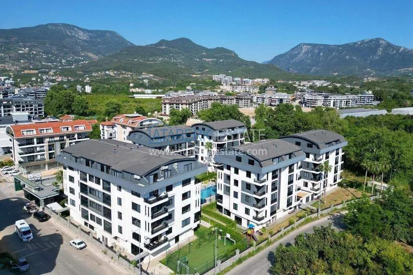 2+1 furnished penthouse for rent in Oba — two levels, mountain view A9 4 