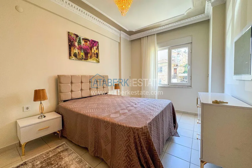 Purchase  2+1 apartment 100 m² in the center of Alanya — with new furniture, 800 m to Cleopatra beach 6 