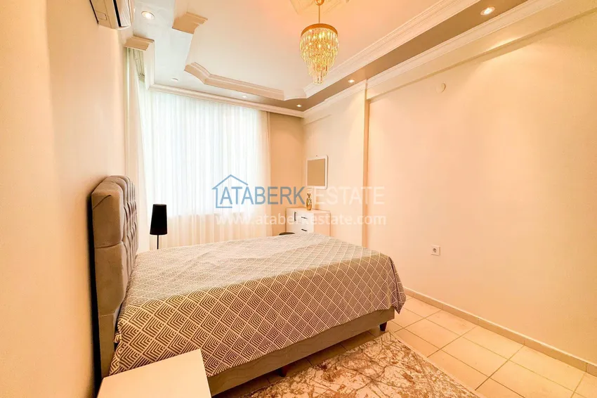 Purchase  2+1 apartment 100 m² in the center of Alanya — with new furniture, 800 m to Cleopatra beach 7 