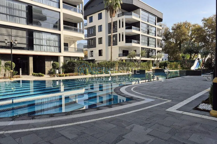 2+1 furnished penthouse for rent in Oba — two levels, mountain view A9 9 