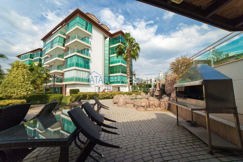 2+1 apartment on the first line in Kestel — newly furnished, sea view, directly from the owner 10 