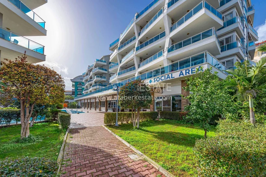 1+1 apartment in Oba — furnished and with a large terrace  17 