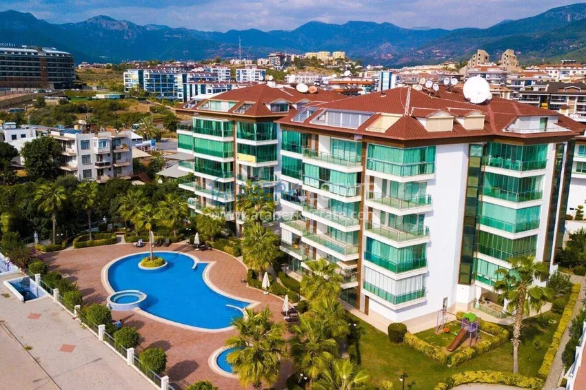 2+1 apartment on the first line in Kestel — newly furnished, sea view, directly from the owner 1 