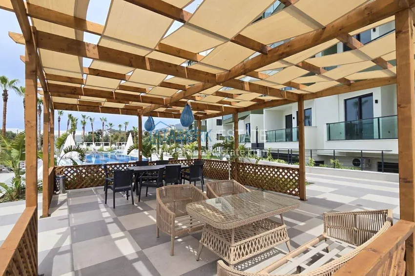 1+1 apartment with appliances in Gazipasa - south side, residence with infrastructure 8 