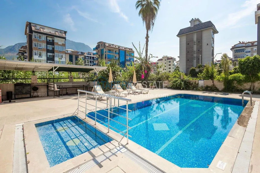 Apartment 1+1 in the Kestel area on the first line — furnished and with sea views 6 