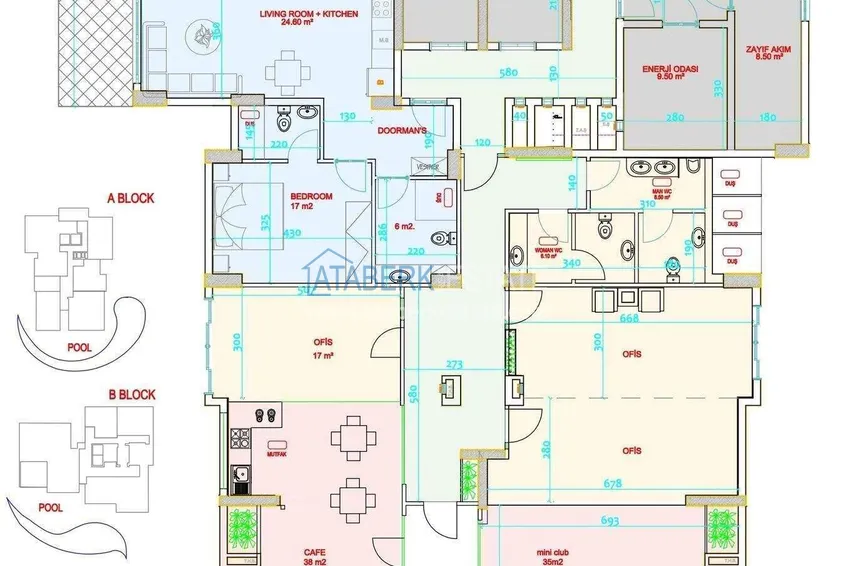 Buy cheap New investment project for a residential complex with rich infrastructure in the center of Alanya 1 