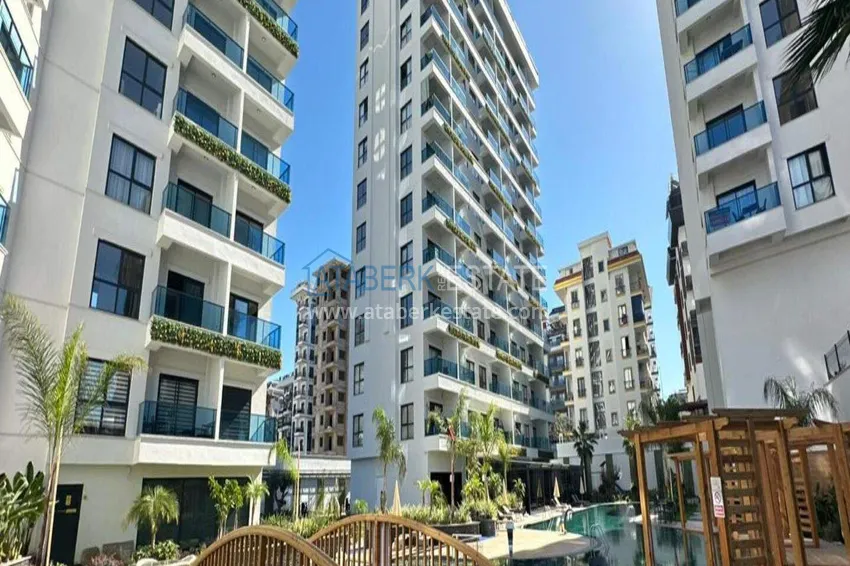 1+1 apartment for rent in Mahmutlar — furnished and with views of the A40 mountains 2 