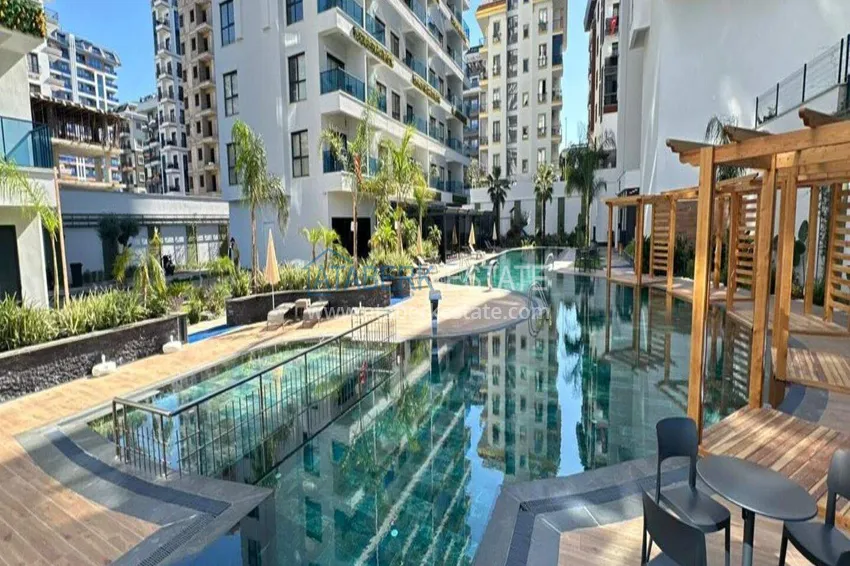 1+1 apartment for rent in Mahmutlar — furnished and with views of the A40 mountains 3 