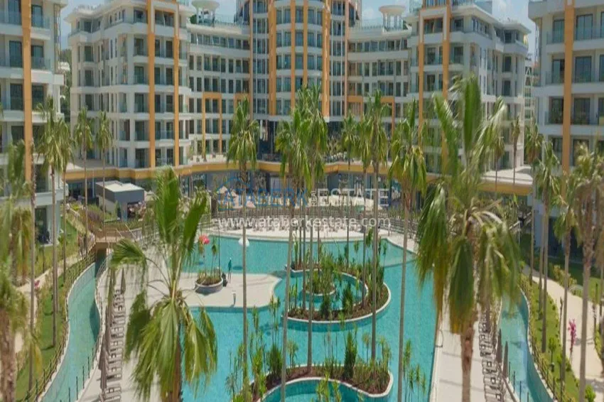 1+1 apartment for rent in Alanya, Turkler district - premium hotel-type residence C3-46 12 