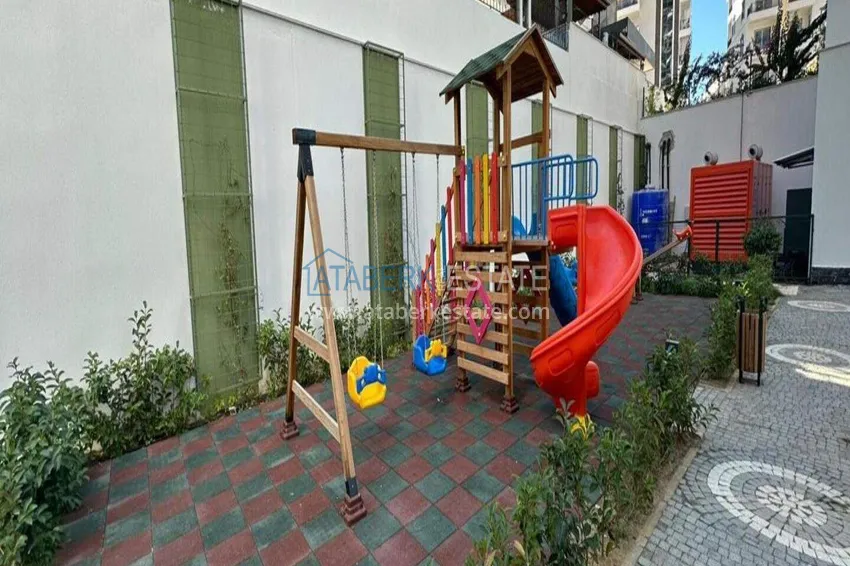 1+1 apartment for rent in Mahmutlar — furnished and with views of the A40 mountains 9 