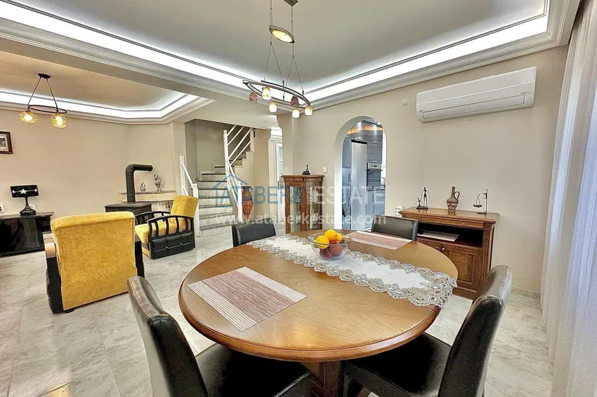 Purchase  Two-story 3+1 villa in Demirtas, 400 m from the sea — furnished, suitable for a residence permit 10 