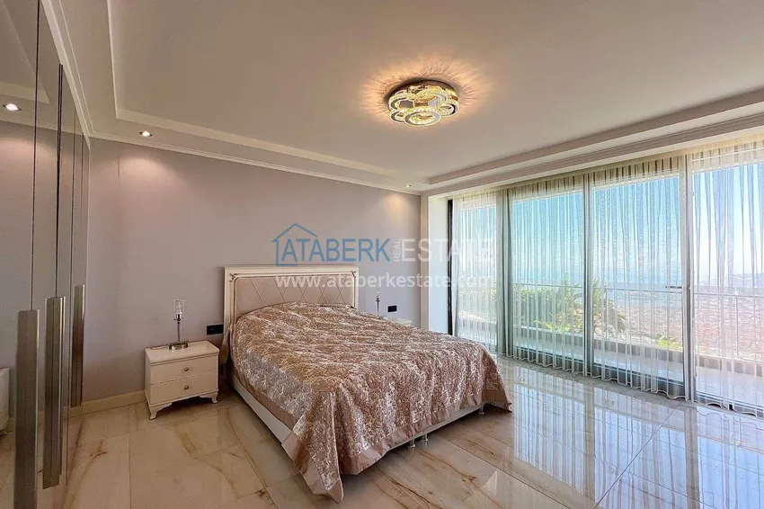 Purchase  Luxury 4+1 villa in Alanya, Bektash Mountain District - furniture, swimming pool, panoramic view 12 