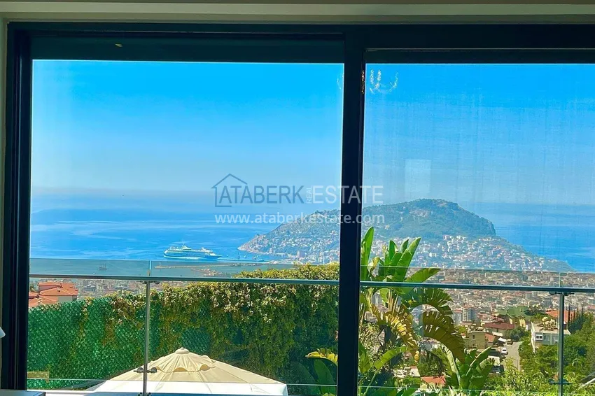 Purchase  Luxury 4+1 villa in Alanya, Bektash Mountain District - furniture, swimming pool, panoramic view 19 