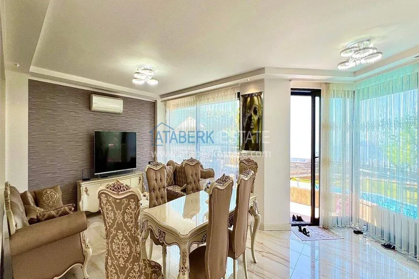 Purchase  Luxury 4+1 villa in Alanya, Bektash Mountain District - furniture, swimming pool, panoramic view 5 