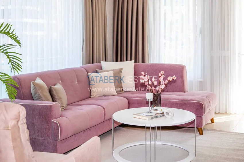 Purchase  2+1 garden duplex in Kestel on the beachfront - with new furniture and sea views 10 