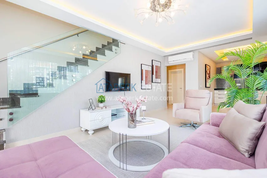 Purchase  2+1 garden duplex in Kestel on the beachfront - with new furniture and sea views 13 