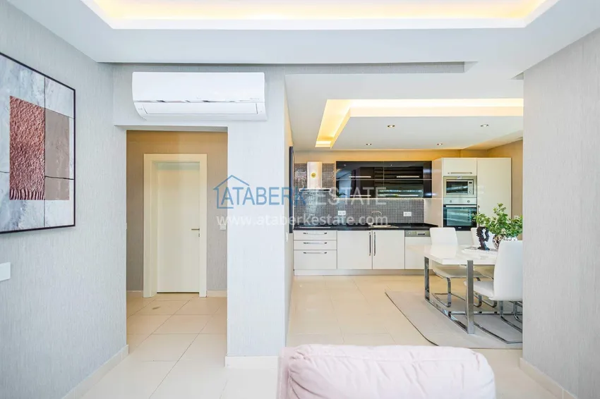 Purchase  2+1 garden duplex in Kestel on the beachfront - with new furniture and sea views 16 